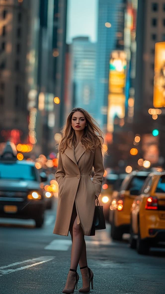 City Chic: Evening Stroll in New York