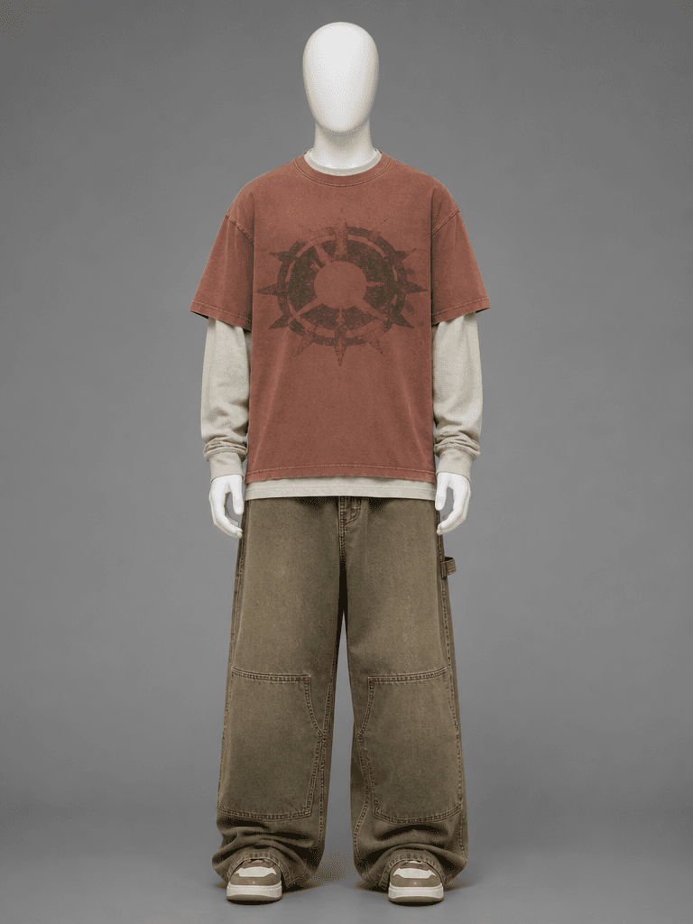 Transfer only the clothing from image1 onto the person in im