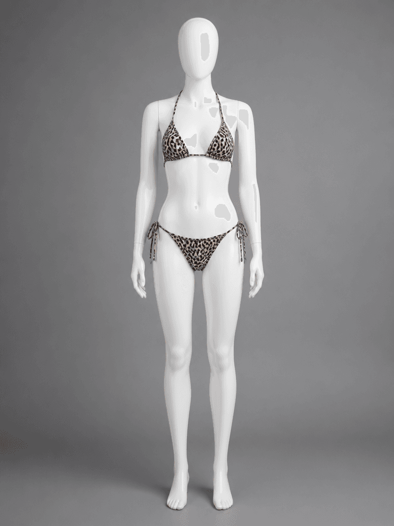 Leopard Print Triangle Bikini