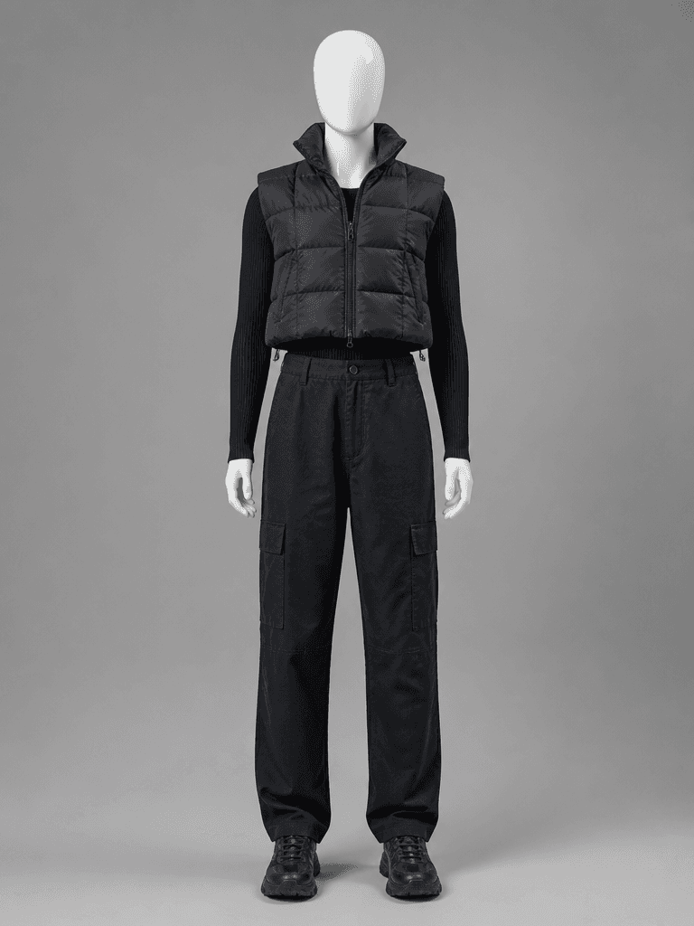 Transfer only the clothing from image1 onto the person in im