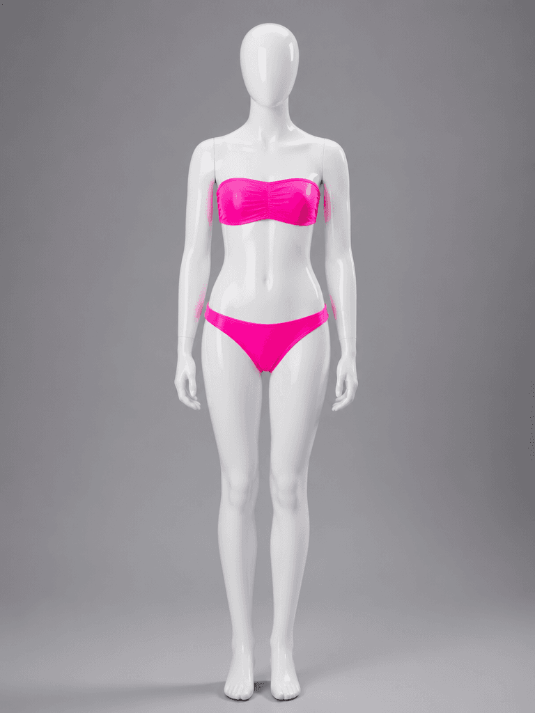 Hot Pink Bandeau Bikini