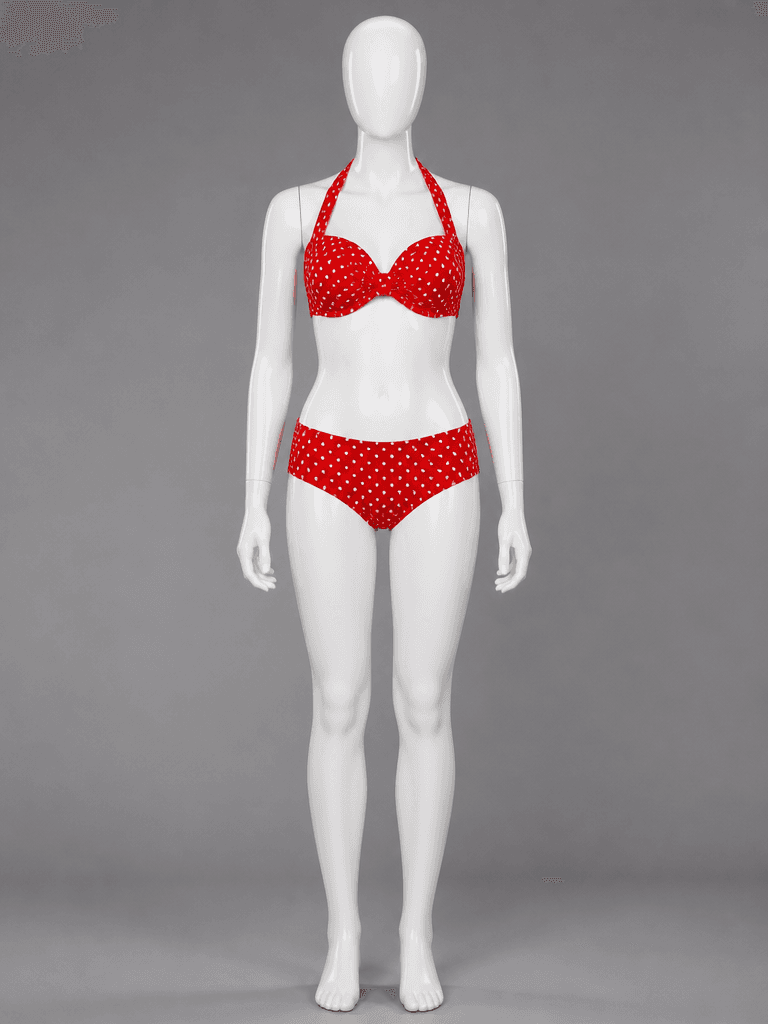 Polka Dot Halter Bikini