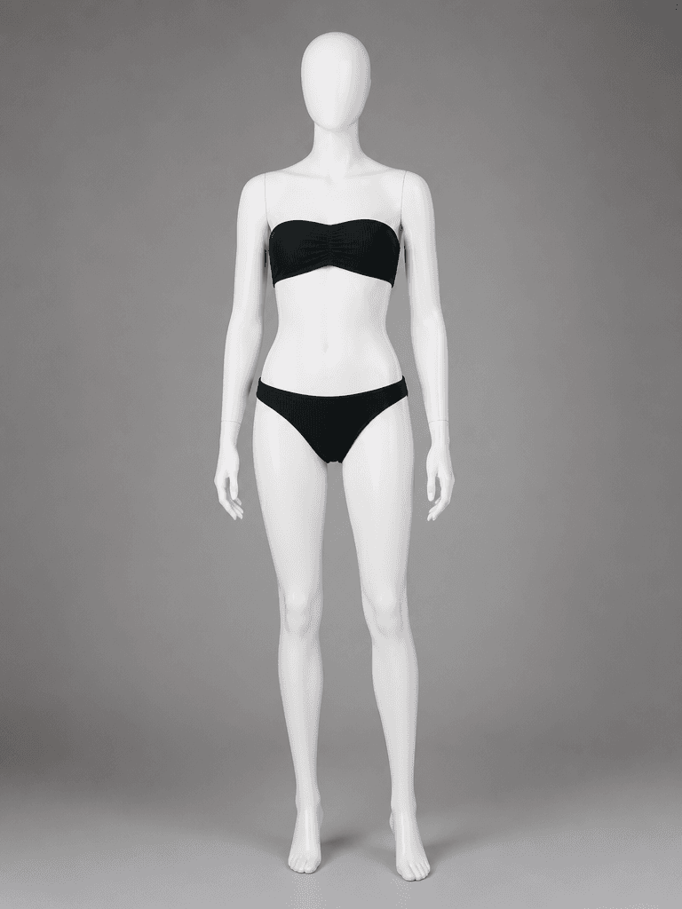 Black Strapless Bikini