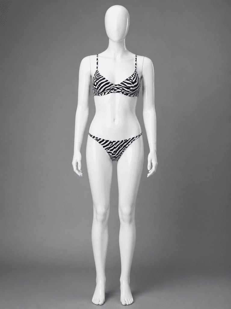 Zebra Print Triangle Bikini