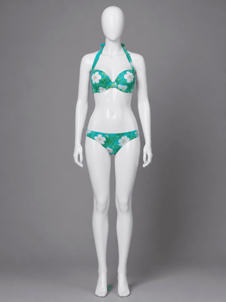 Floral Print Halter Bikini
