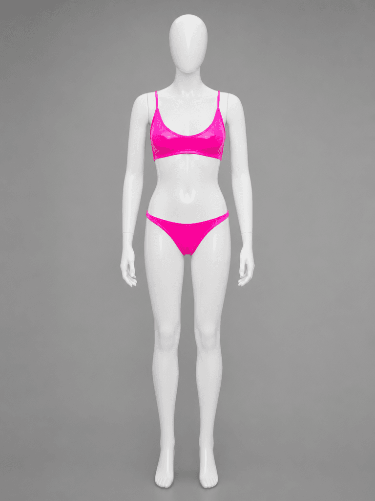 Neon Pink Vinyl Bikini
