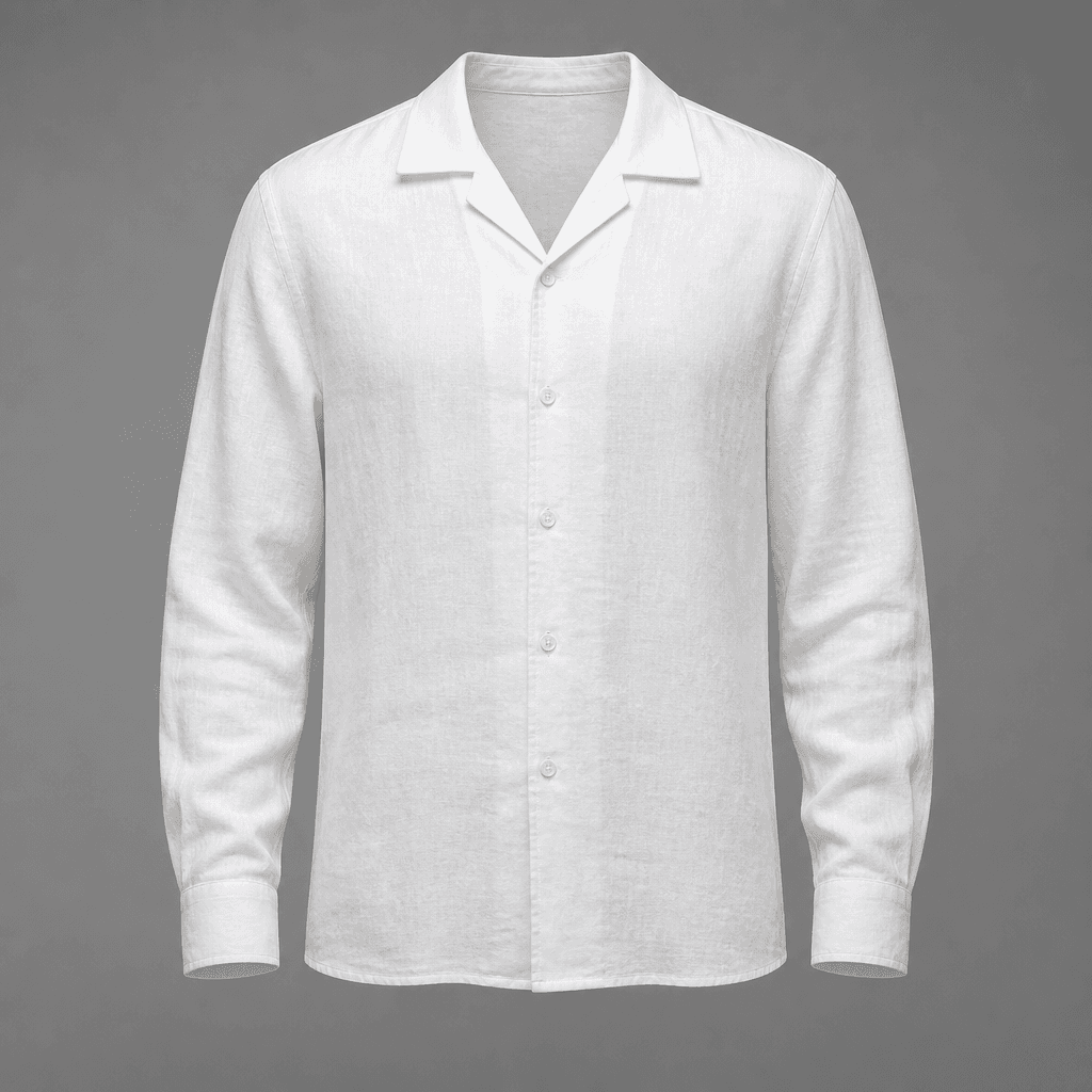 White Linen Camp Shirt