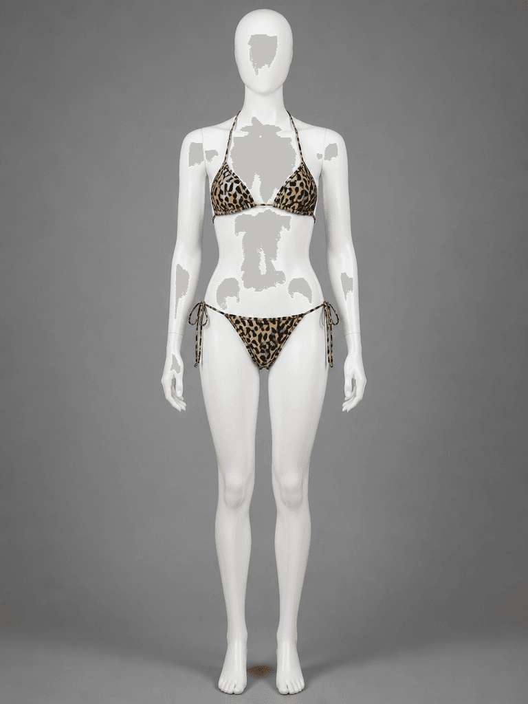 Leopard Print Triangle Bikini