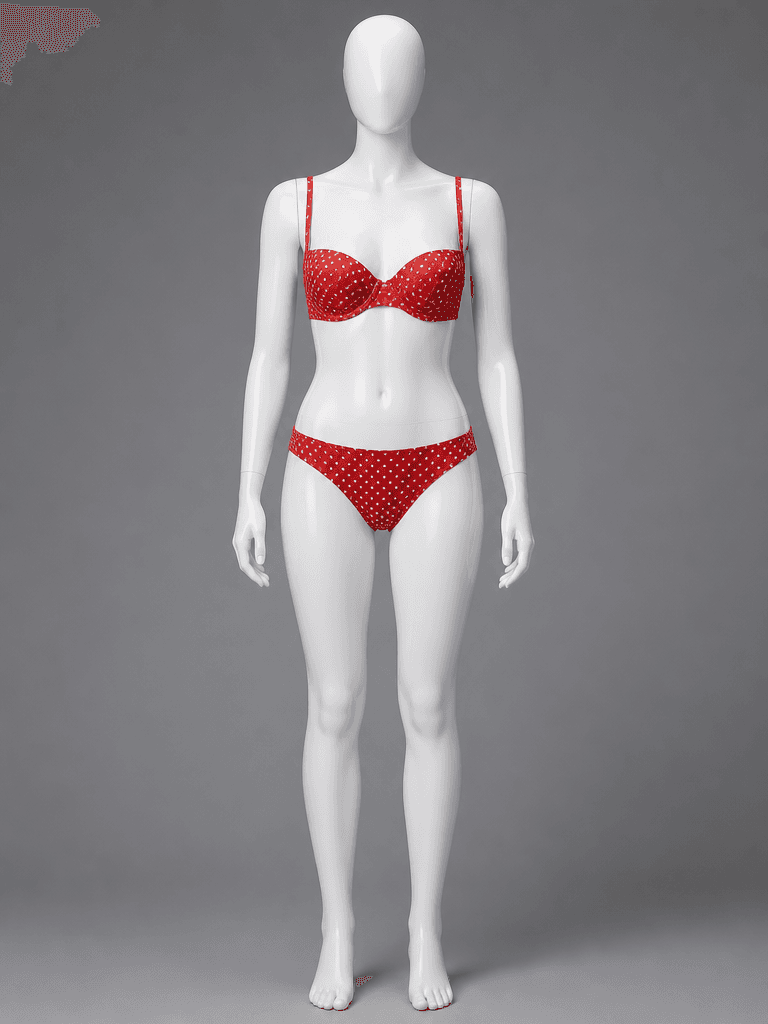 Red Polka Dot Underwire Bikini