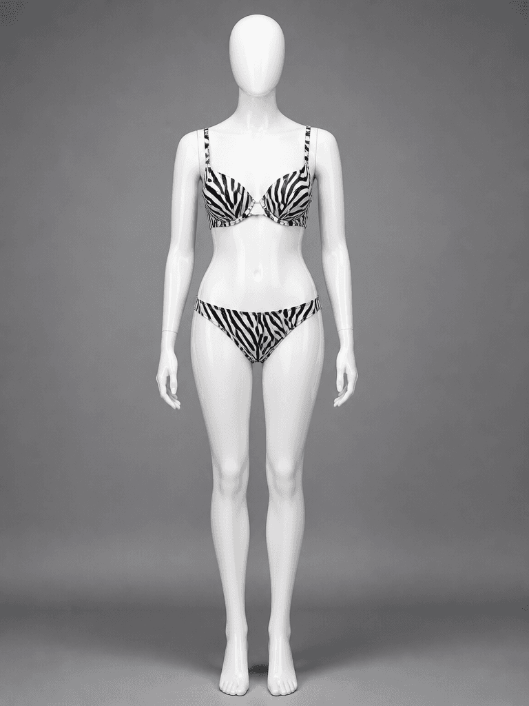 Zebra Print Push-Up Bikini