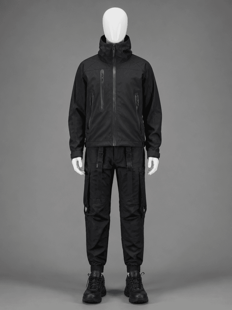 Transfer only the clothing from image1 onto the person in im