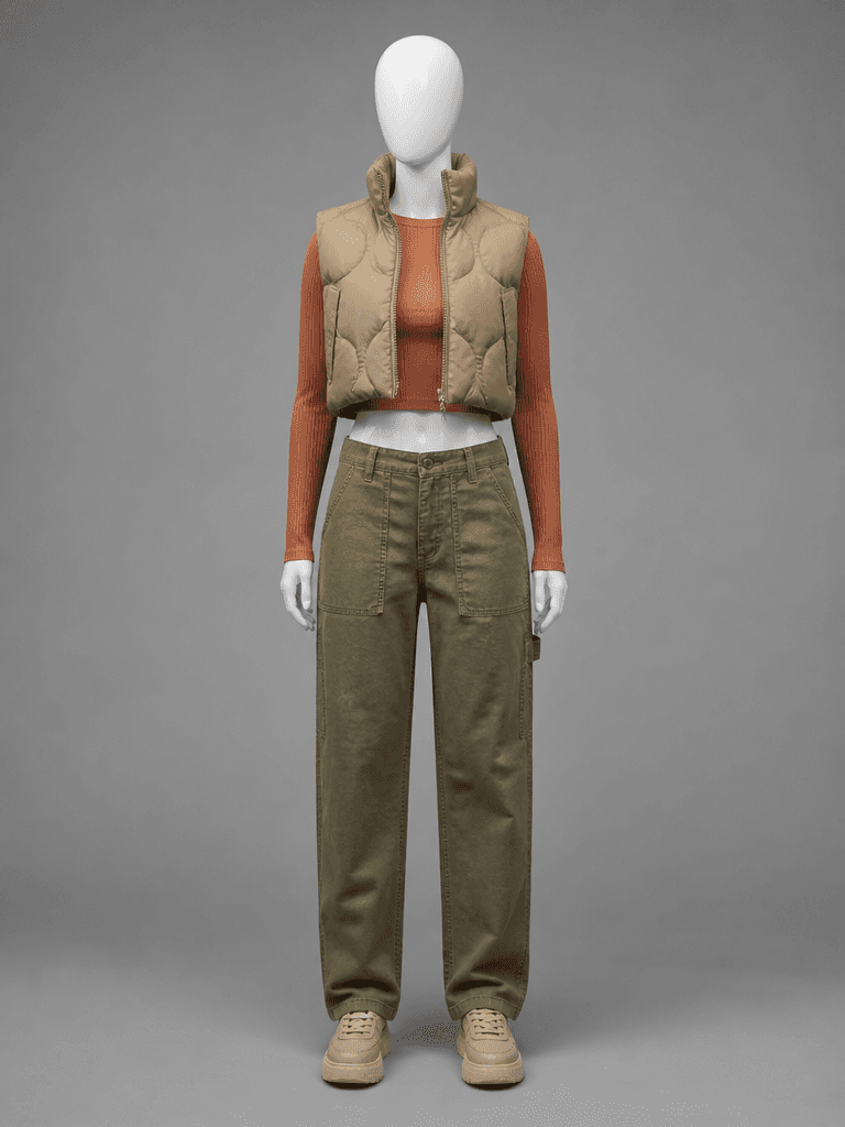 Transfer only the clothing from image1 onto the person in im