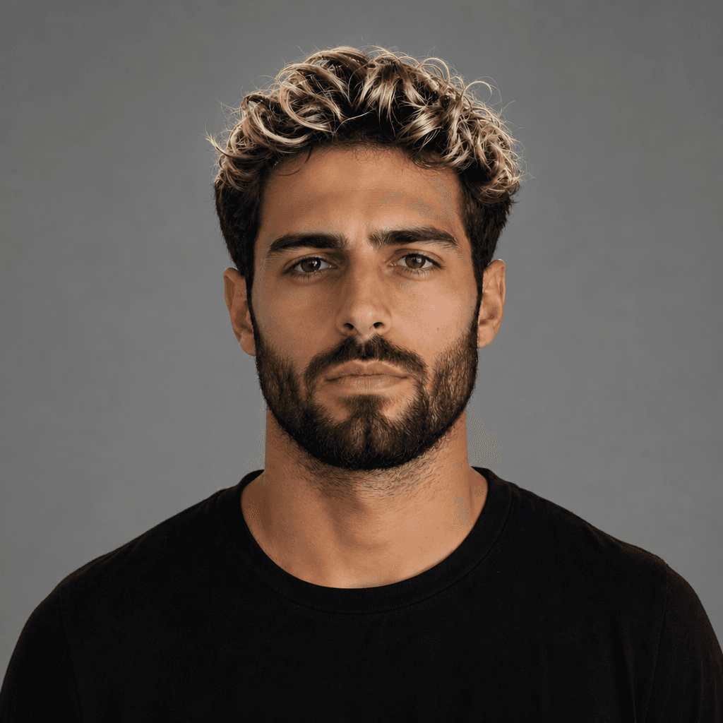 Frosted Tips with Dark Roots
