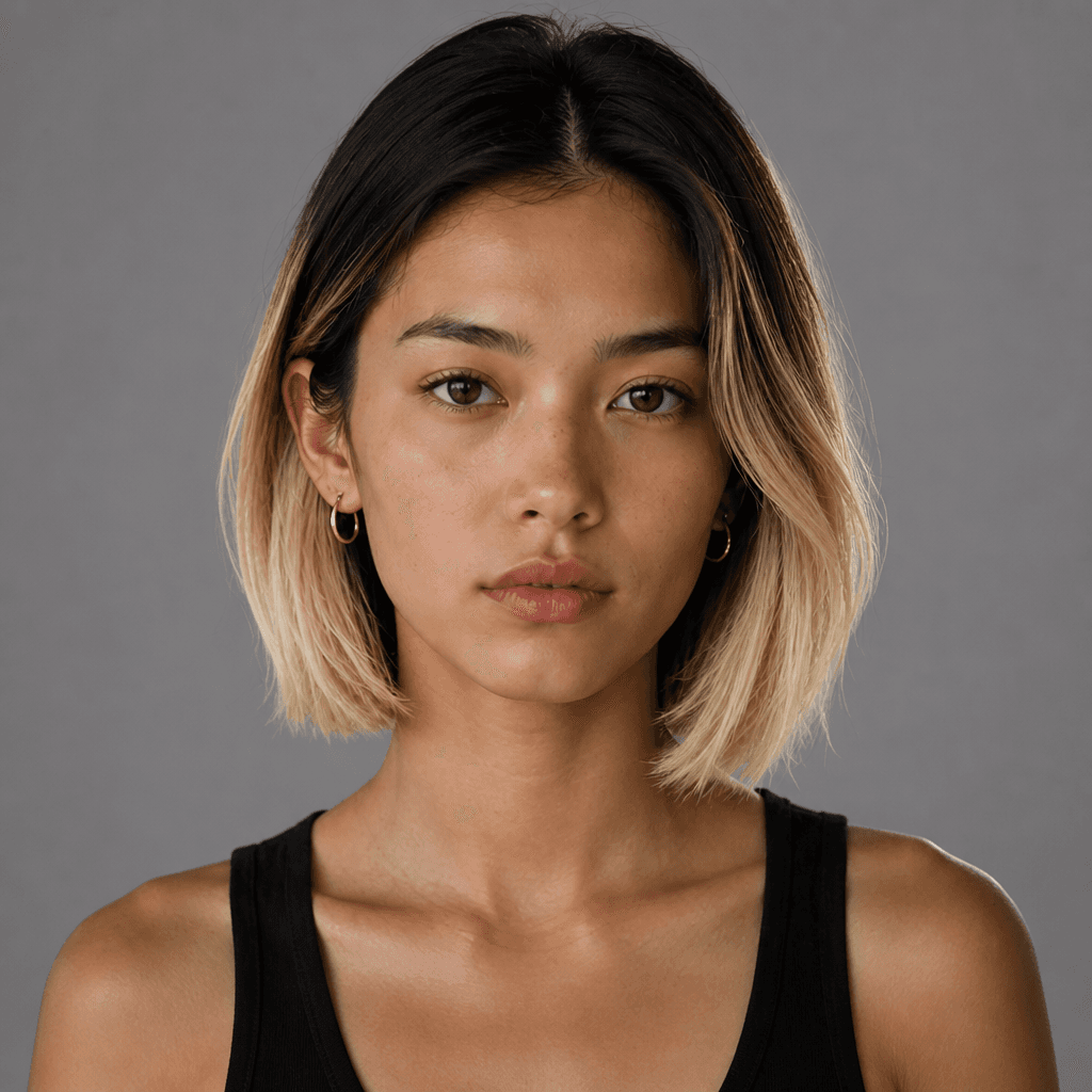 Dark-Rooted Blonde Bob