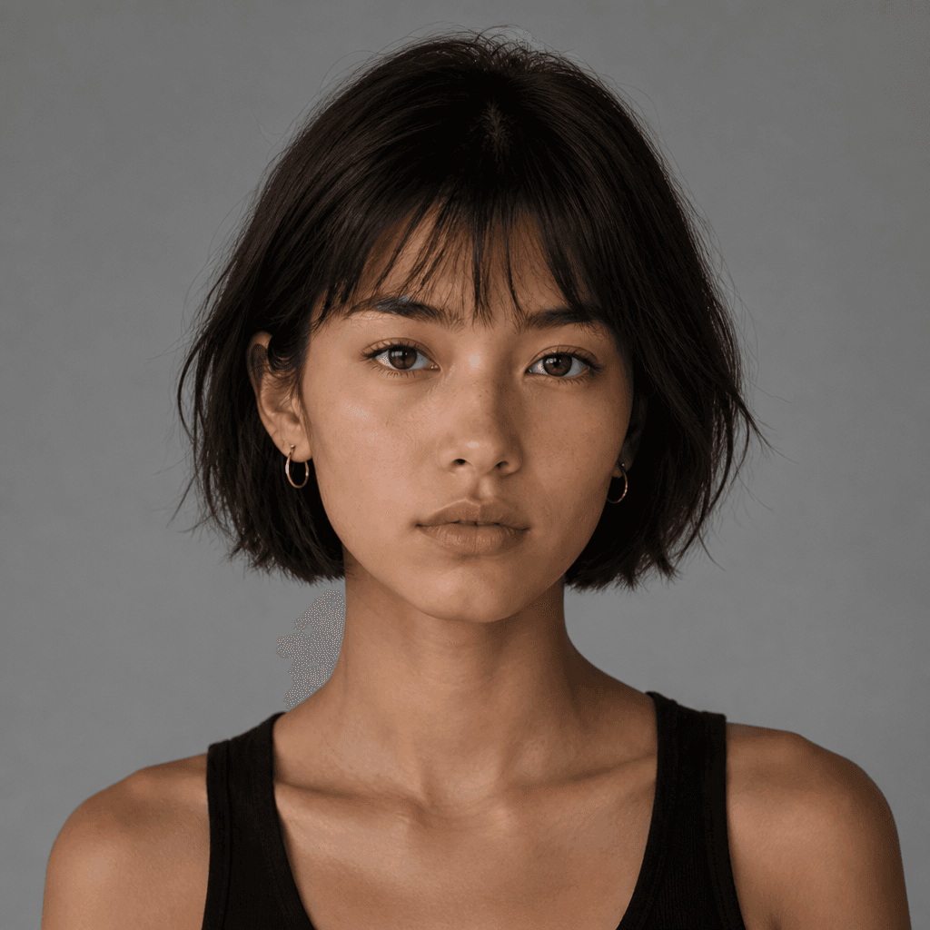 Choppy Bob with Bangs