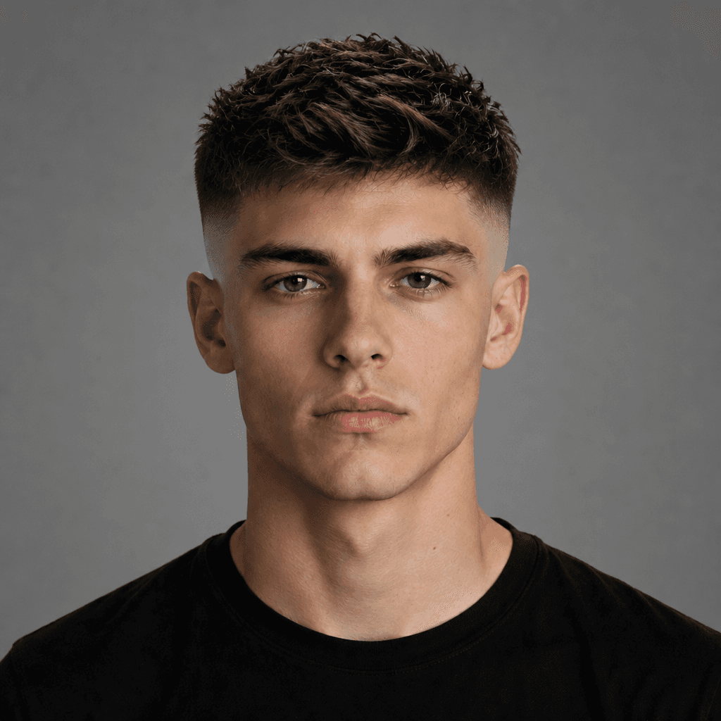 Textured Crop with Mid Fade