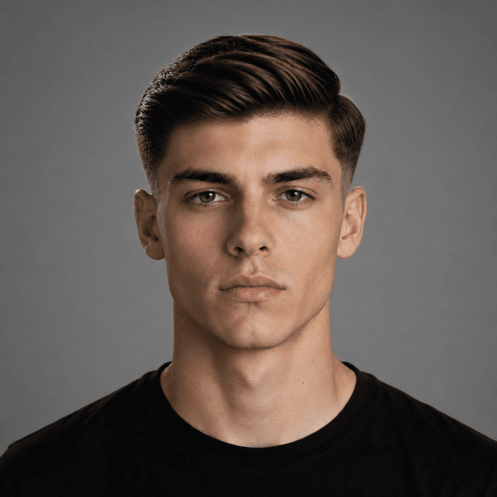 Short Side Part with Taper Fade