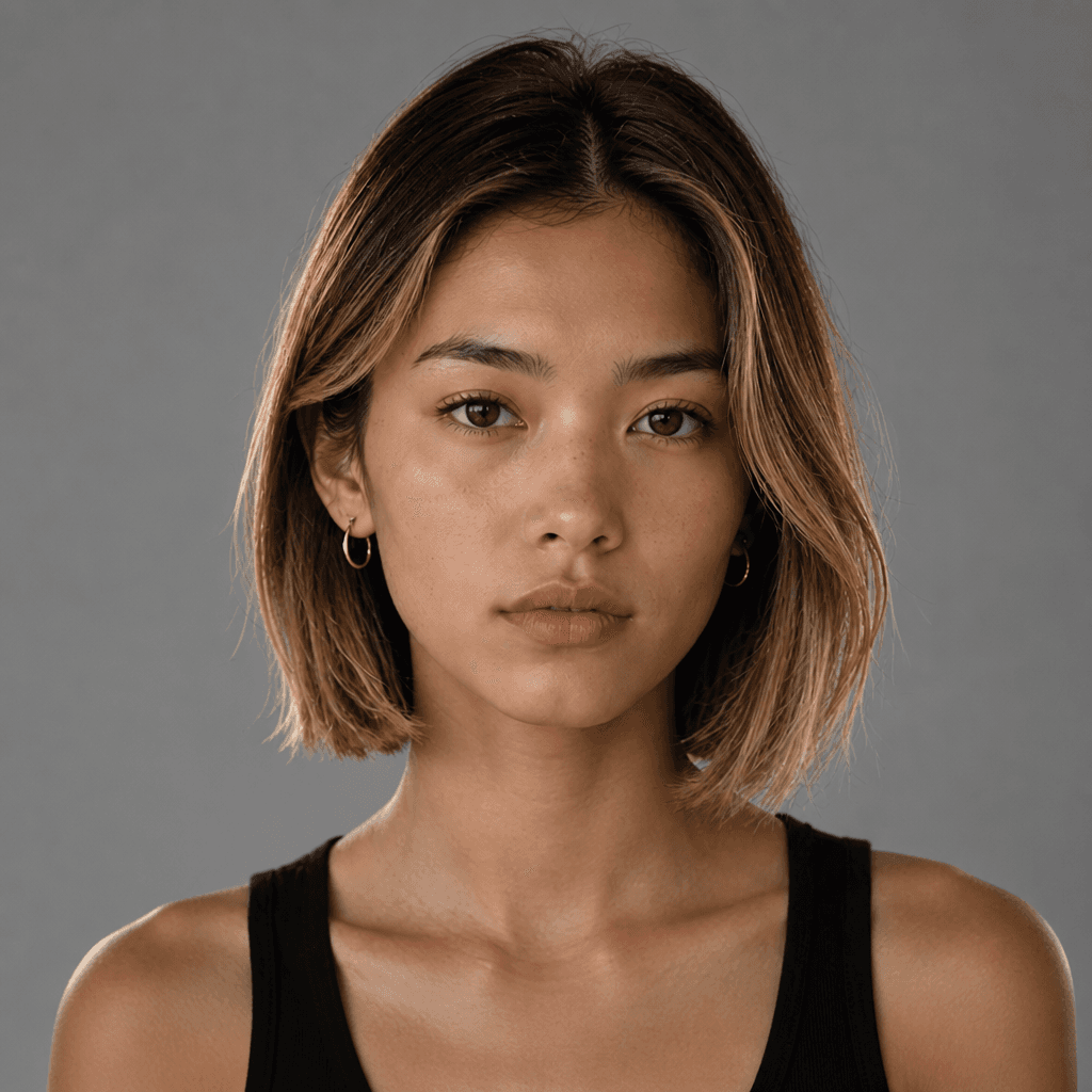 Blonde Highlighted Bob