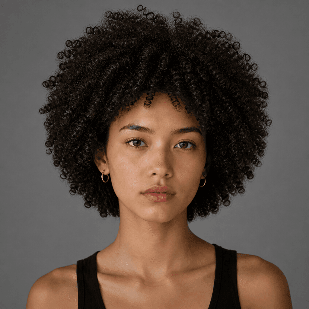 Voluminous Coily Afro