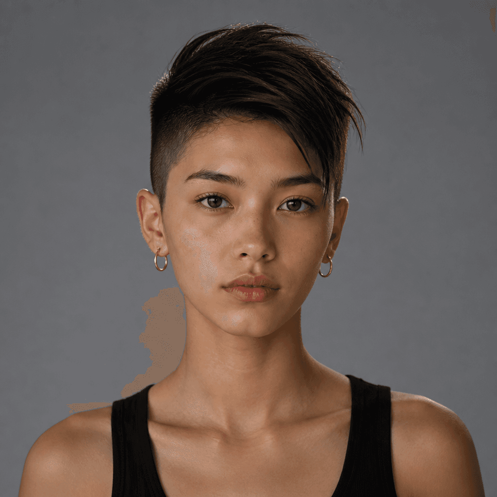 Short Asymmetrical Undercut