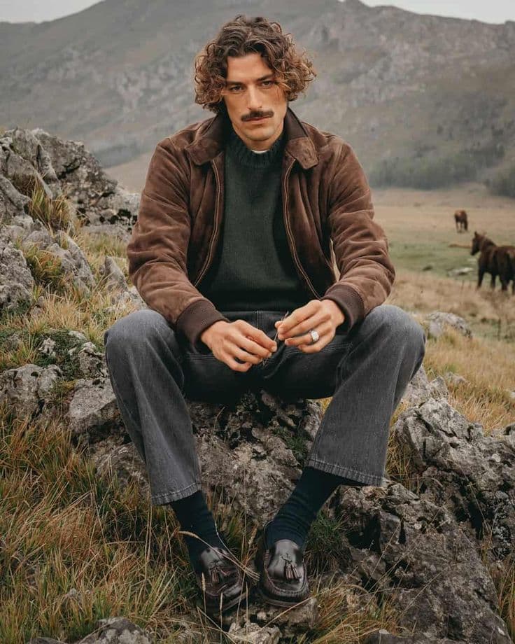 Rugged Countryside Suede Look