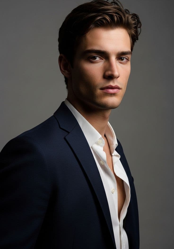Classic Masculine Portrait in Suit