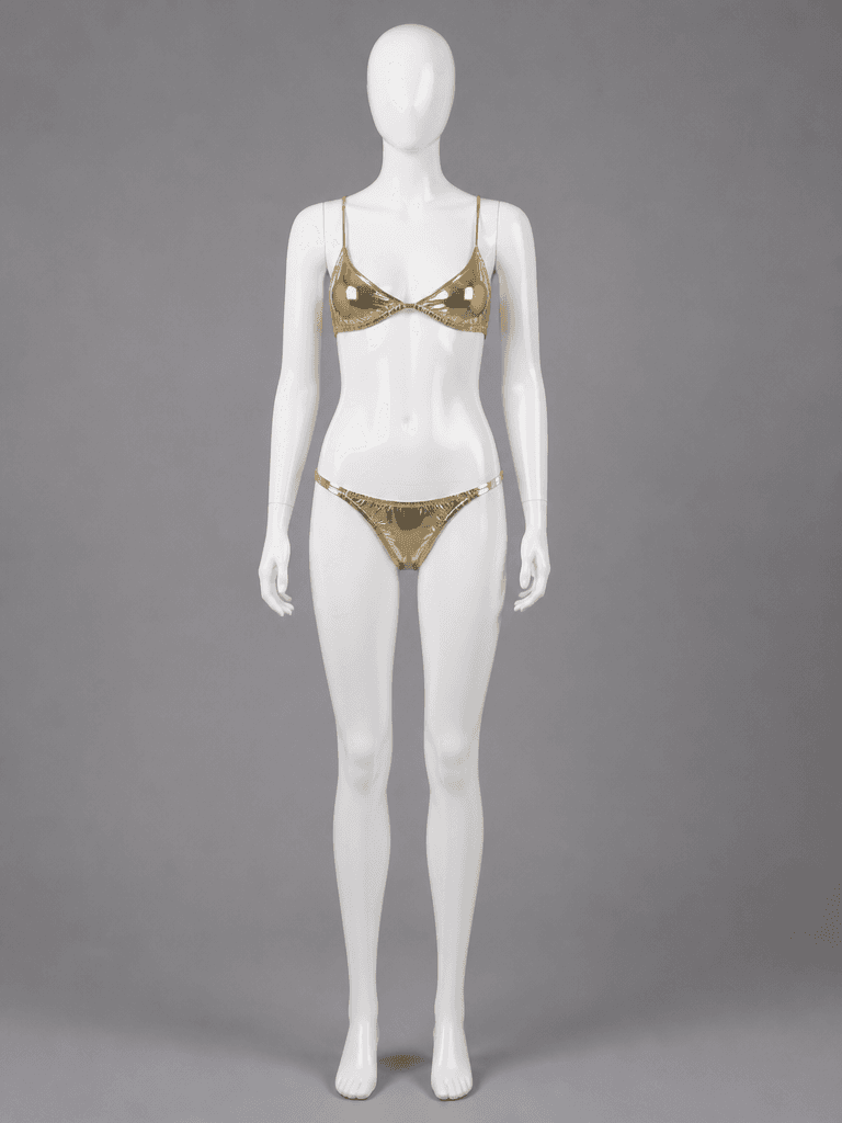 Metallic Gold Triangle Bikini