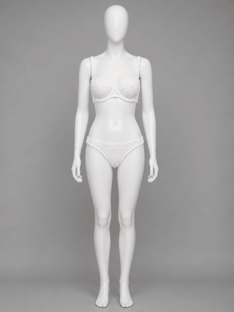 Crocheted Bikini Set in Cream