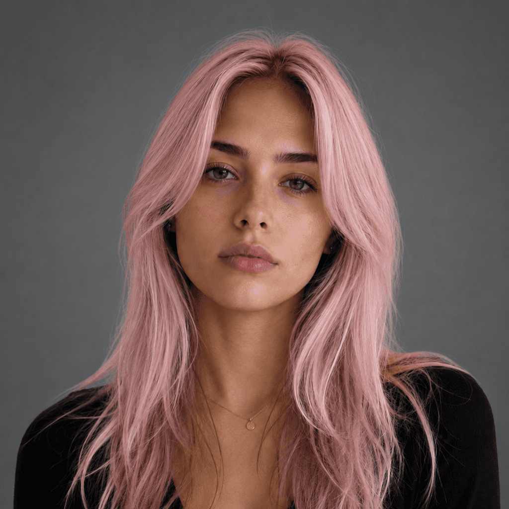 Pastel Pink Layered Cut