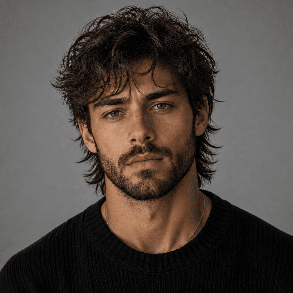 Messy Wavy Mullet