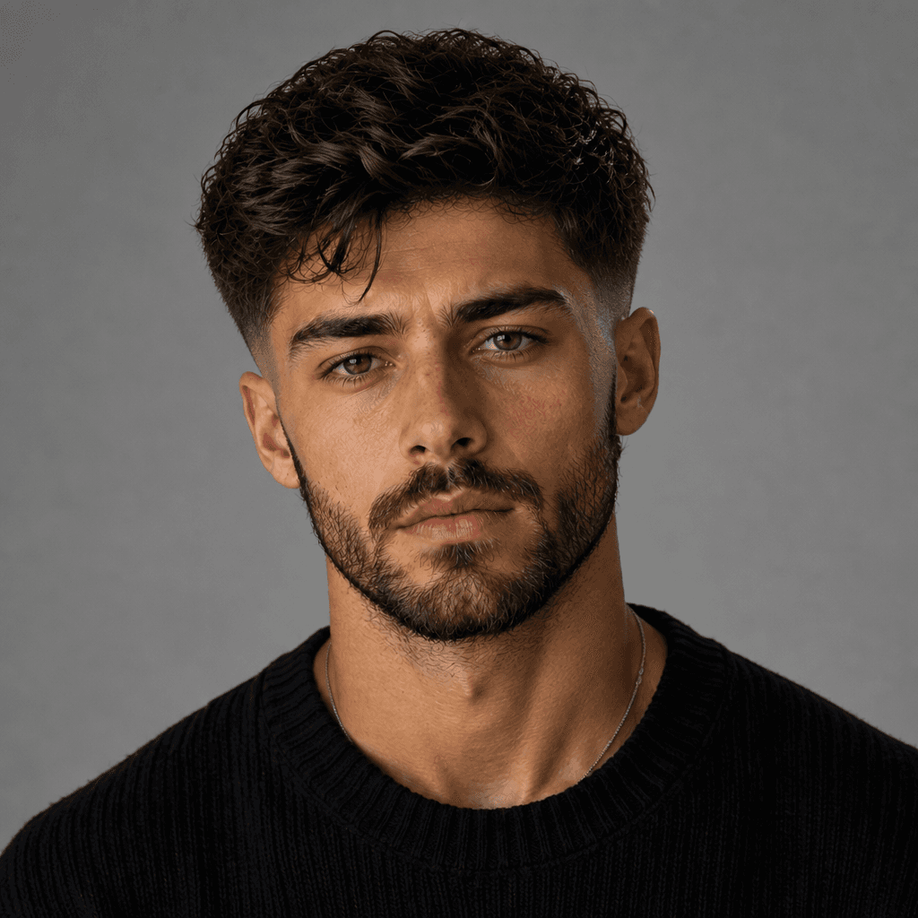 Textured Crop with Mid Fade
