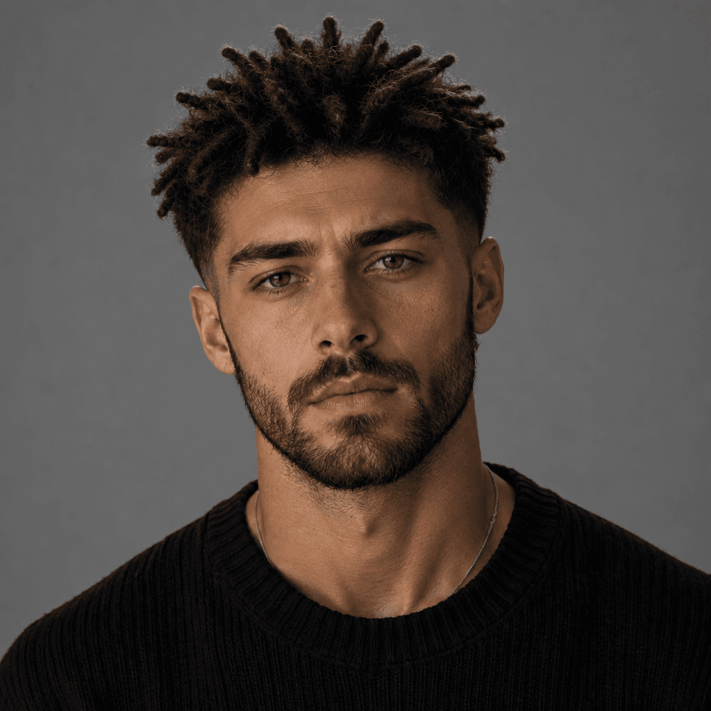 Short Dreads with Tapered Sides