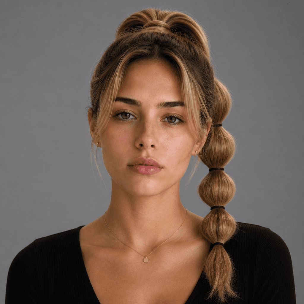 High Bubble Ponytail