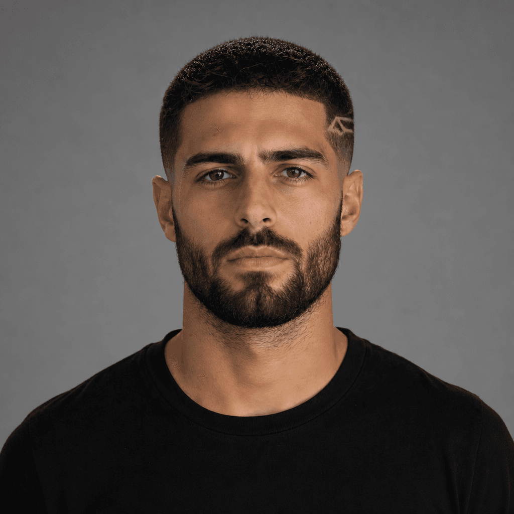 Buzz Cut with Hair Design