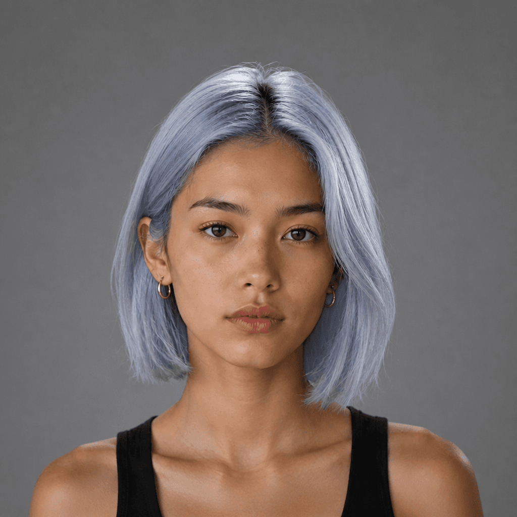 Pastel Blue Bob