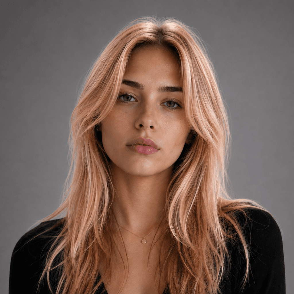Rose Gold Face-Framing Layers