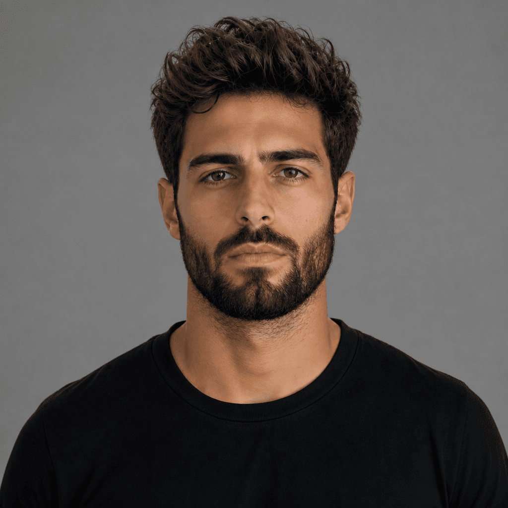 Textured Crop with Tapered Sides