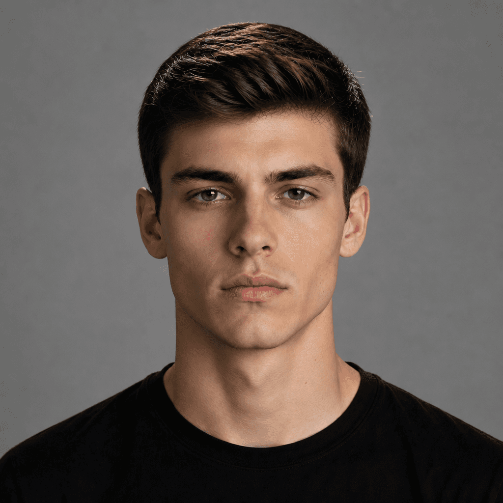 Textured Crop with Tapered Sides